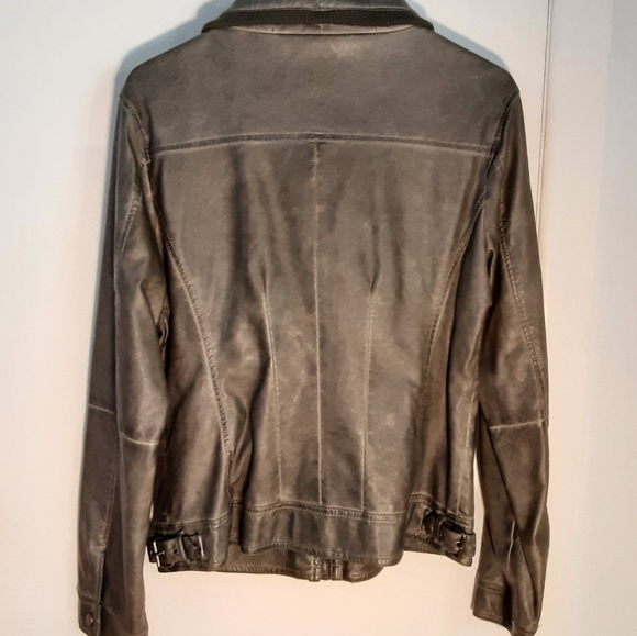 Faux leather XL combat jacket - Picture 2 of 13